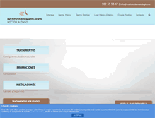 Tablet Screenshot of institutodermatologico.es